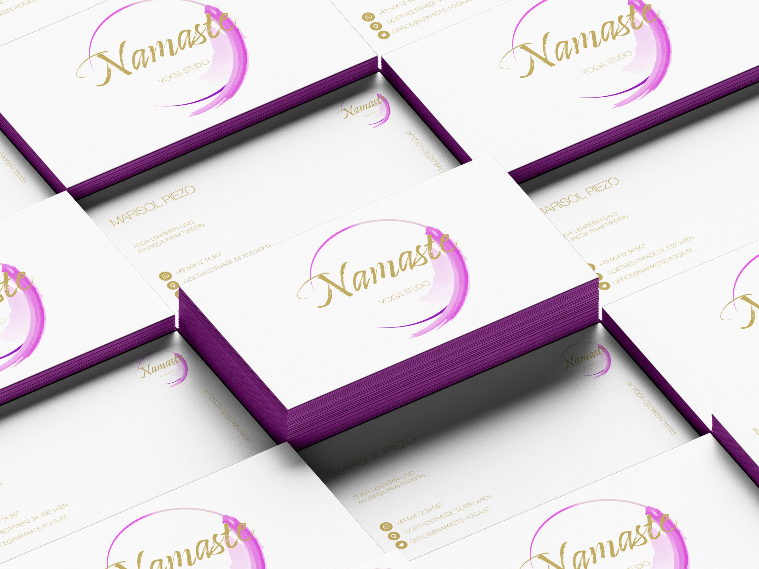 Namaste Yoga Visitenkarten