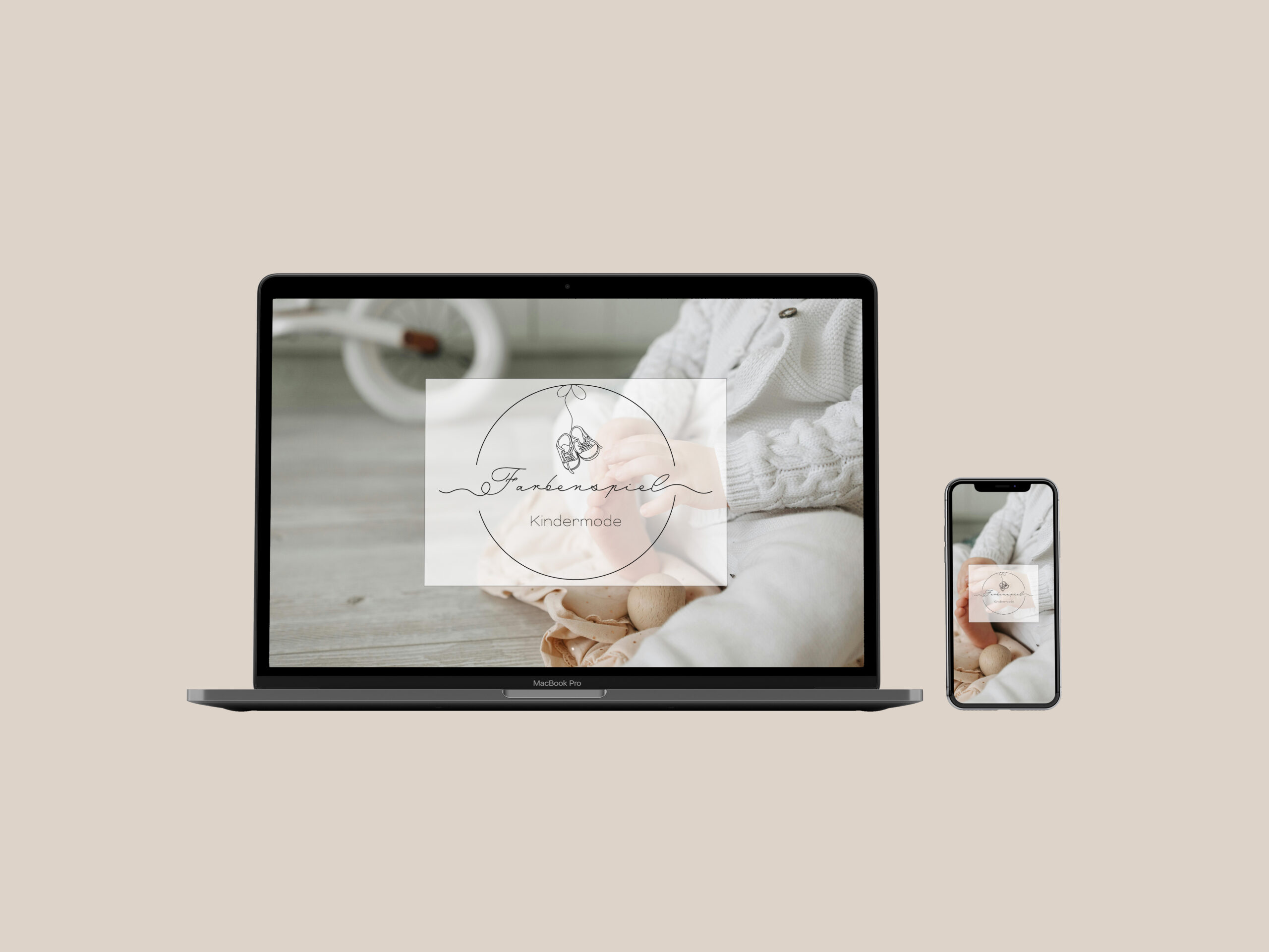 Farbenspiel Kindermode BrandingMockup